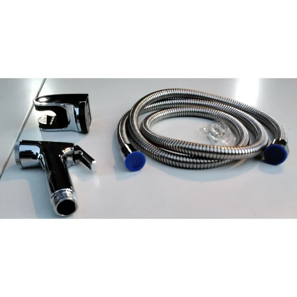 Stainless Steel Handheld Bidet Sprayer Kit With Hose & Wall Mount